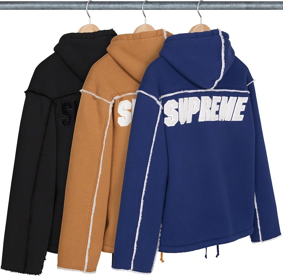Faux Shearling Hooded Jacket